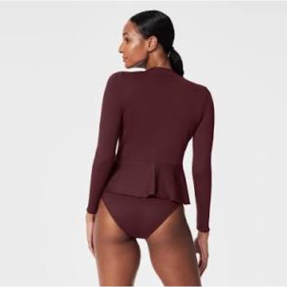 SPANX Pique Long Sleeve Swim Shirt
Mulberry ~ NWT - Picture 2 of 11
